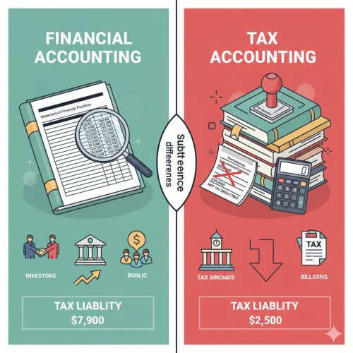 تفاوت حسابداری مالی و حسابداری مالیاتی