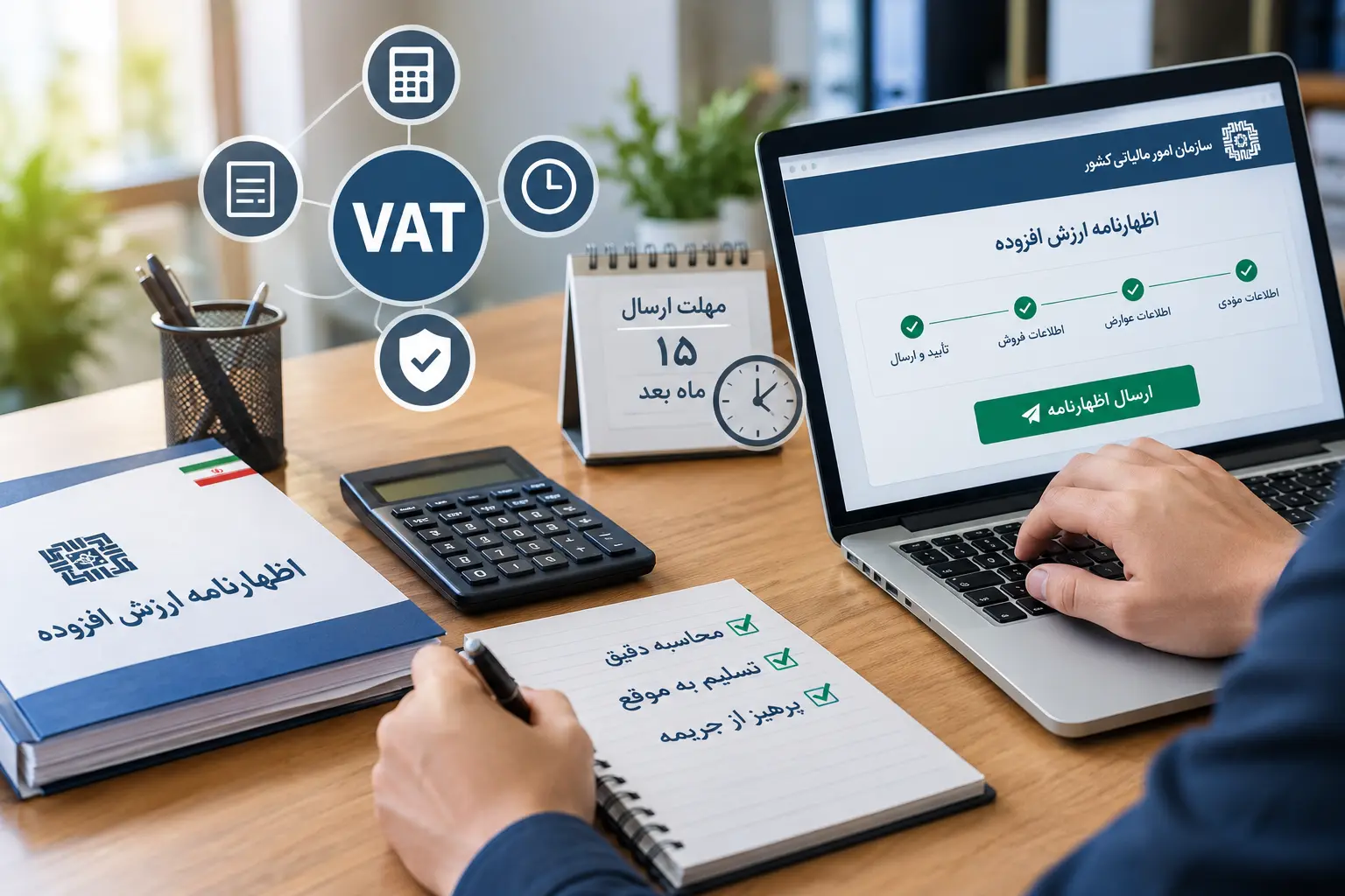 چگونه اظهارنامه ارزش افزوده را به موقع و دقیق ارسال کنیم؟